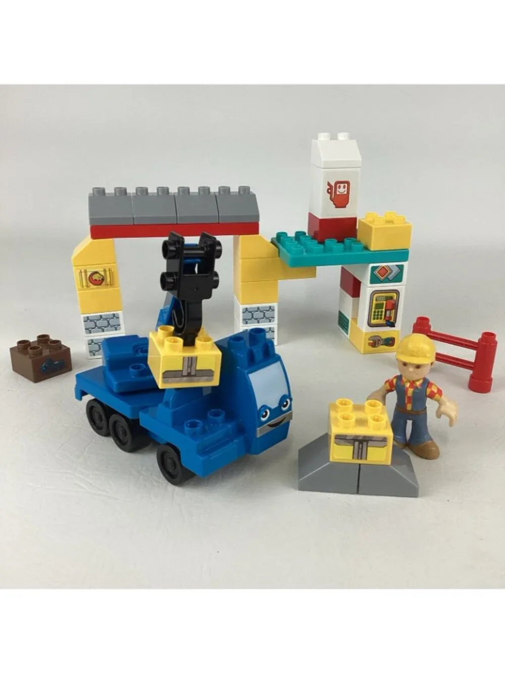 Mega Bloks Bob The Builder Garage Fix Up Building Set Lofty Crane Figure 2016